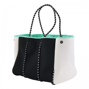 Anpassad multifunktionsväska Shoppingväska Neopren Beach Bag med innerficka med dragkedja