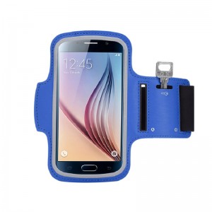 Miljövänlig Modern Running Jogging LED Armband Elastisk Sport Telefon Armband PU Läder Mobiltelefon Armväska